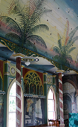 Hawaii St Benedict's Interior Columns